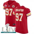 Wholesale Cheap Nike Chiefs #97 Alex Okafor Red Super Bowl LIV 2020 Team Color Men's Stitched NFL Vapor Untouchable Elite Jersey