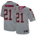 Wholesale Cheap Nike Cardinals #21 Patrick Peterson Lights Out Grey Men's Stitched NFL Elite Jersey