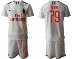 Wholesale Cheap AC Milan #79 Hessie Away Soccer Club Jersey