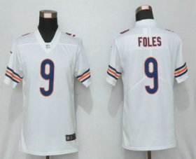 Wholesale Cheap Women\'s Chicago Bears #9 Nick Foles White 2017 Vapor Untouchable Stitched NFL Nike Limited Jersey