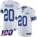 Wholesale Cheap Nike Cowboys #20 Tony Pollard White Men's Stitched With Established In 1960 Patch NFL 100th Season Vapor Untouchable Limited Jersey