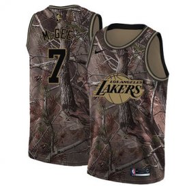 Wholesale Cheap Men\'s Los Angeles Lakers #7 JaVale McGee Camo Nike NBA Association Edition Swingman Jersey