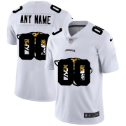 Wholesale Cheap Jacksonville Jaguars Custom White Men's Nike Team Logo Dual Overlap Limited NFL Jersey