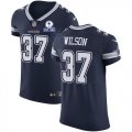 Wholesale Cheap Nike Cowboys #37 Donovan Wilson Navy Blue Team Color Men's Stitched With Established In 1960 Patch NFL Vapor Untouchable Elite Jersey