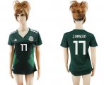 Wholesale Cheap Women's Mexico #17 J.Rascon Home Soccer Country Jersey