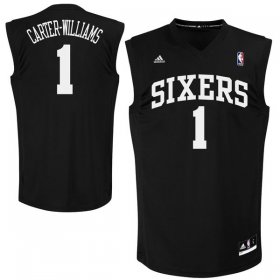 Wholesale Cheap Philadelphia 76ers #1 Michael Carter -Williams Black Fashion Replica Jersey