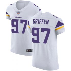 Wholesale Cheap Nike Vikings #97 Everson Griffen White Men\'s Stitched NFL Vapor Untouchable Elite Jersey