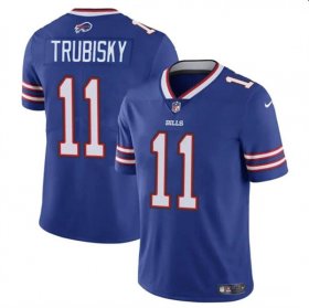 Cheap Men\'s Buffalo Bills #11 Mitch Trubisky Blue Vapor Untouchable Limited Football Stitched Jersey