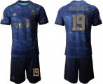 Wholesale Cheap Real Madrid #19 Odriozola Dark Blue Soccer Club Jersey