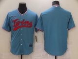 Wholesale Cheap Men Minnesota Twins Blank Light blue Game Nike MLB Jerseys