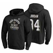 Wholesale Cheap New Orleans Saints #94 Cameron Jordan 2019 NFC South Division Champions Black Cover Two Hoodie