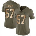 Wholesale Cheap Nike Colts #57 Kemoko Turay Olive/Gold Women's Stitched NFL Limited 2017 Salute to Service Jersey