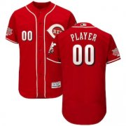 Wholesale Cheap Men's Cincinnati Reds Customized Scarlet 150th Anniversary FlexBase Jersey