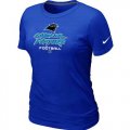 Wholesale Cheap Women's Nike Carolina Panthers Critical Victory NFL T-Shirt Blue