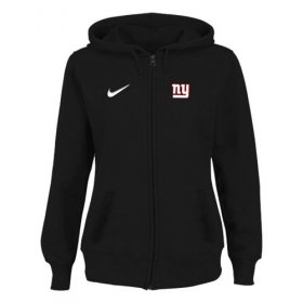 Wholesale Cheap Women\'s New York Giants Stadium Rally Full Zip Hoodie Black