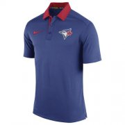 Wholesale Cheap Men's Toronto Blue Jays Nike Royal Authentic Collection Dri-FIT Elite Polo