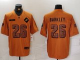 Men's Philadelphia Eagles #26 Saquon Barkley Limited Brown 2023 Salute To Service Jersey