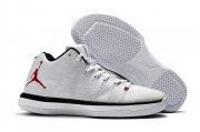 Wholesale Cheap Air Jordan 31 Low Shoes White/Chicago Bulls Red