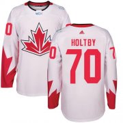 Wholesale Cheap Team Canada #70 Braden Holtby White 2016 World Cup Stitched Youth NHL Jersey