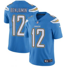 Wholesale Cheap Nike Chargers #12 Travis Benjamin Electric Blue Alternate Men\'s Stitched NFL Vapor Untouchable Limited Jersey