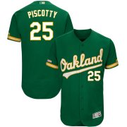 Wholesale Cheap Men's Oakland Athletics #25 Stephen Piscotty Majestic Kelly Green Alternate Flex Base Authentic Collection Player Jersey