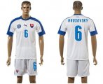 Wholesale Cheap Slovakia #6 Hrosovsky Home Soccer Country Jersey