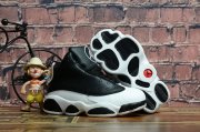 Wholesale Cheap Kids' Air Jordan 13 Retro Shoes Black/White