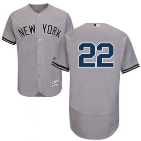 Wholesale Cheap Yankees 22 Jacoby Ellsbury Gray Flexbase Jersey