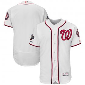 Wholesale Cheap Washington Nationals Majestic 2019 World Series Champions Home Flex Base Bar Patch Jersey White