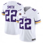 Cheap Men's Minnesota Vikings #22 Harrison Smith White 2024 F.U.S.E. With 4-Star C Patch Vapor Untouchable Limited Stitched Jersey