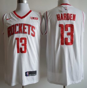 Wholesale Cheap Rockets 13 James Harden White Nike Swingman Jersey