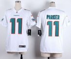 Wholesale Cheap Nike Dolphins #11 DeVante Parker White Women's Stitched NFL New Elite Jersey