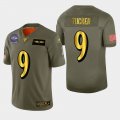 Wholesale Cheap Baltimore Ravens #9 Justin Tucker Men's Nike Olive Gold 2019 Salute to Service Limited NFL 100 Jersey