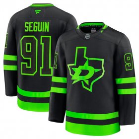 Men\'s Dallas Stars #91 Tyler Seguin Black 2024-25 Alternate Stitched Hockey Jersey