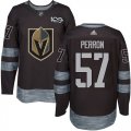 Wholesale Cheap Adidas Golden Knights #57 David Perron Black 1917-2017 100th Anniversary Stitched NHL Jersey