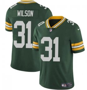 Cheap Men\'s Green Bay Packers #31 Emanuel Wilson Green Vapor Limited Football Stitched Jersey