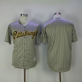 Wholesale Cheap Pirates Blank Grey Strip 1997 Turn Back The Clock Stitched MLB Jersey