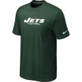 Wholesale Cheap Nike New York Jets Sideline Legend Authentic Font Dri-FIT NFL T-Shirt Green