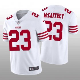 Wholesale Cheap Men\'s San Francisco 49ers #23 Christian McCaffrey White Vapor Untouchable Stitched Jersey