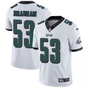 Wholesale Cheap Nike Eagles #53 Nigel Bradham White Men's Stitched NFL Vapor Untouchable Limited Jersey