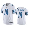 Wholesale Cheap Men's Detroit Lions #14 mon-Ra St. Brown White Vapor Untouchable Limited Stitched Jersey