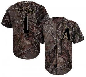 Wholesale Cheap Diamondbacks #1 Jarrod Dyson Camo Realtree Collection Cool Base Stitched MLB Jersey