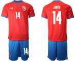 Wholesale Cheap Men 2020-2021 European Cup Czech Republic home red 14 Soccer Jersey