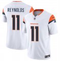 Cheap Men's Denver Broncos #11 Josh Reynolds White 2024 F.U.S.E. Vapor Limited Football Stitched Jersey