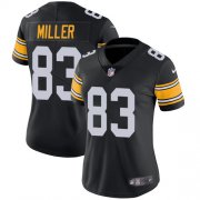 Wholesale Cheap Nike Steelers #83 Heath Miller Black Alternate Women's Stitched NFL Vapor Untouchable Limited Jersey