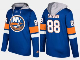 Wholesale Cheap Islanders #88 Brandon Davidson Blue Name And Number Hoodie