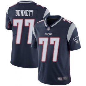 Wholesale Cheap Nike Patriots #77 Michael Bennett Navy Blue Team Color Men\'s Stitched NFL Vapor Untouchable Limited Jersey