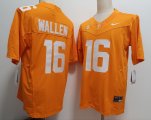 Cheap Men's Tennessee Volunteers #16 Morgan Wallen Yellow FUSE College Stitched Jersey