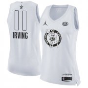 Wholesale Cheap Nike Boston Celtics #11 Kyrie Irving White Women's NBA Jordan Swingman 2018 All-Star Game Jersey