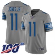 Wholesale Cheap Nike Lions #11 Marvin Jones Jr Gray Men's Stitched NFL Limited Inverted Legend 100th Season Jersey